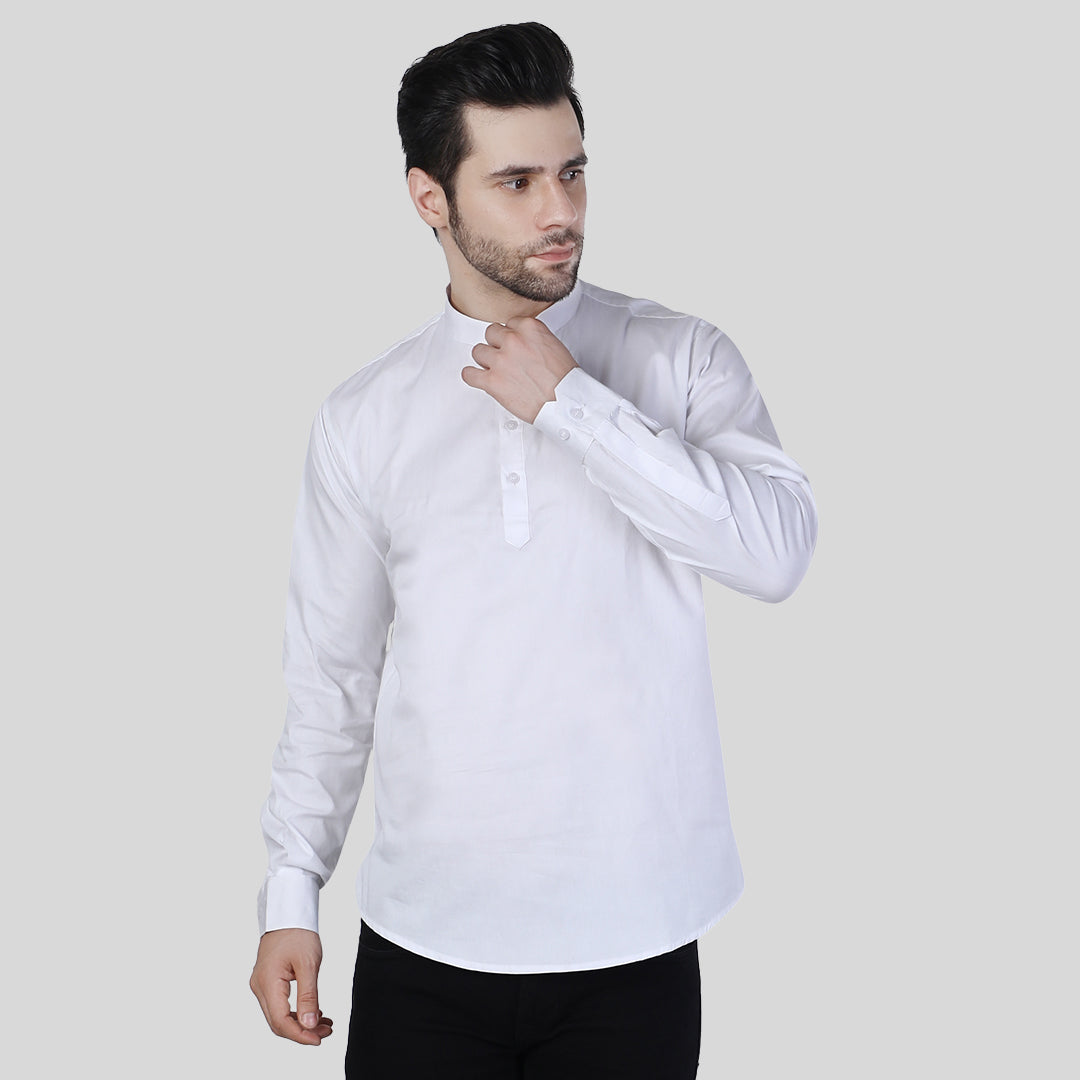 Comfy White Shirt cum Kurta