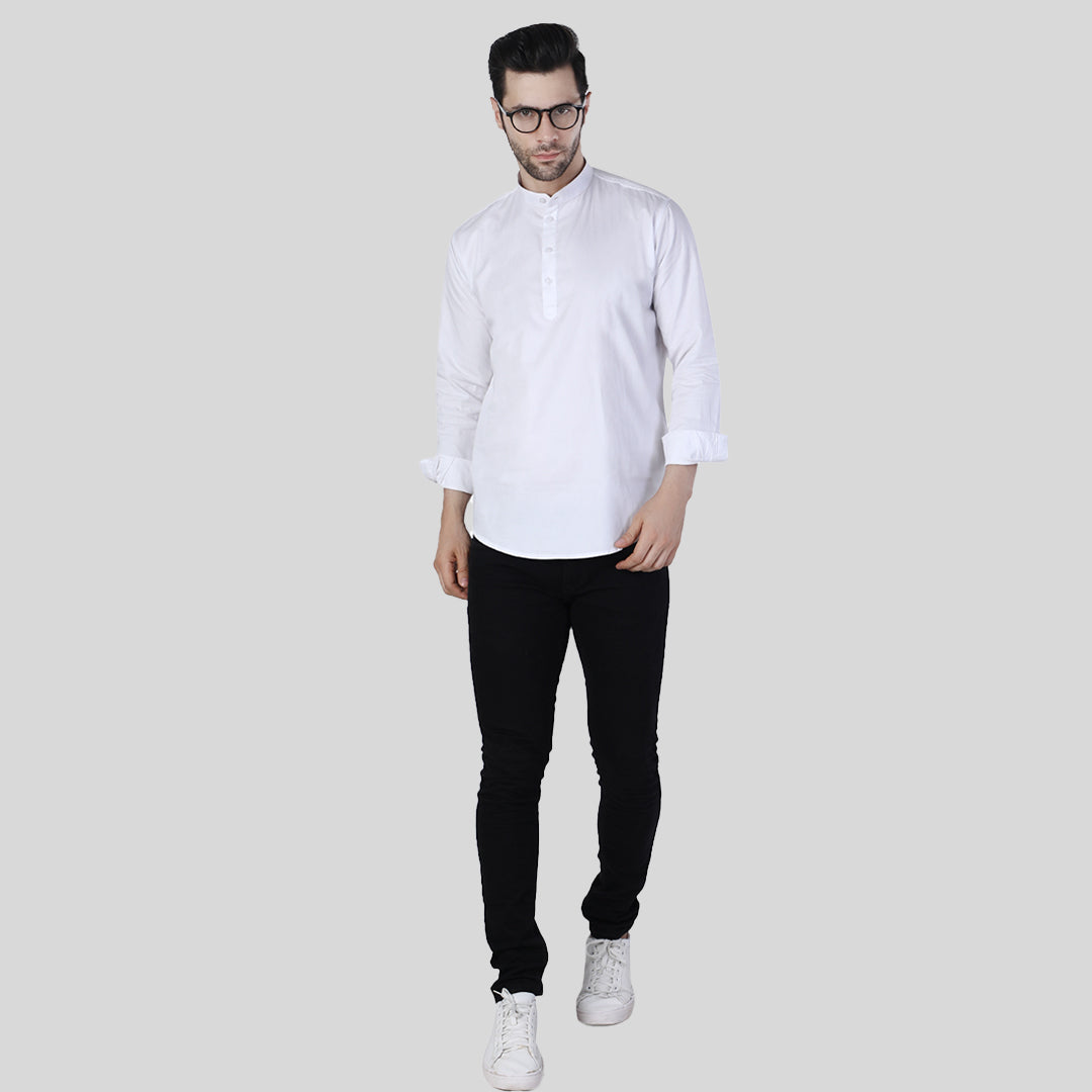Comfy White Shirt cum Kurta
