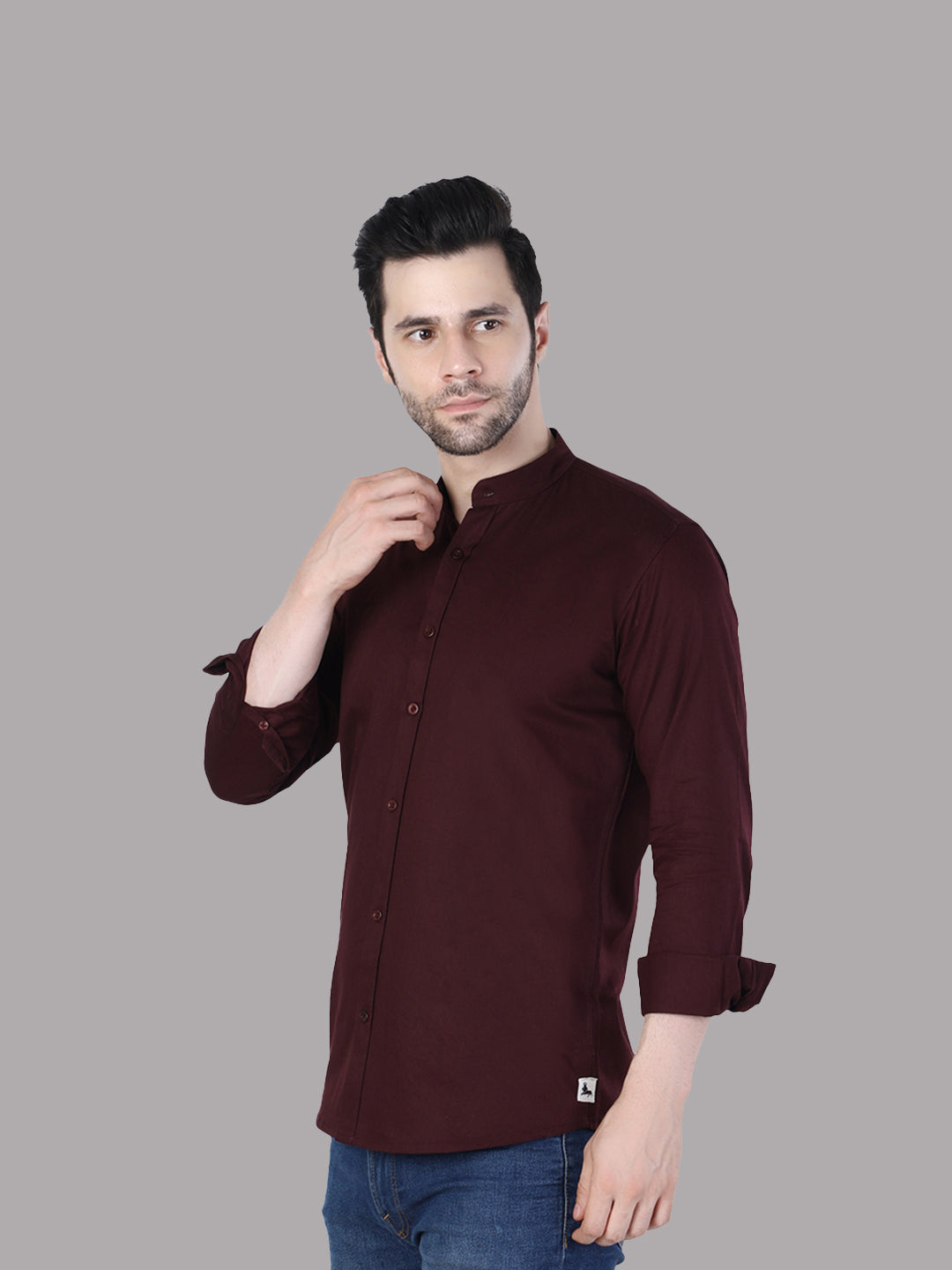 maroon color shirt with pant