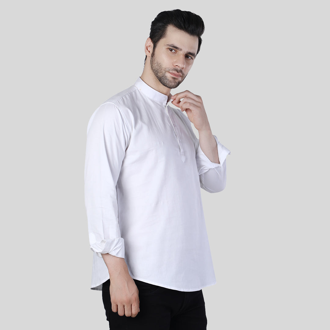 Comfy White Shirt cum Kurta