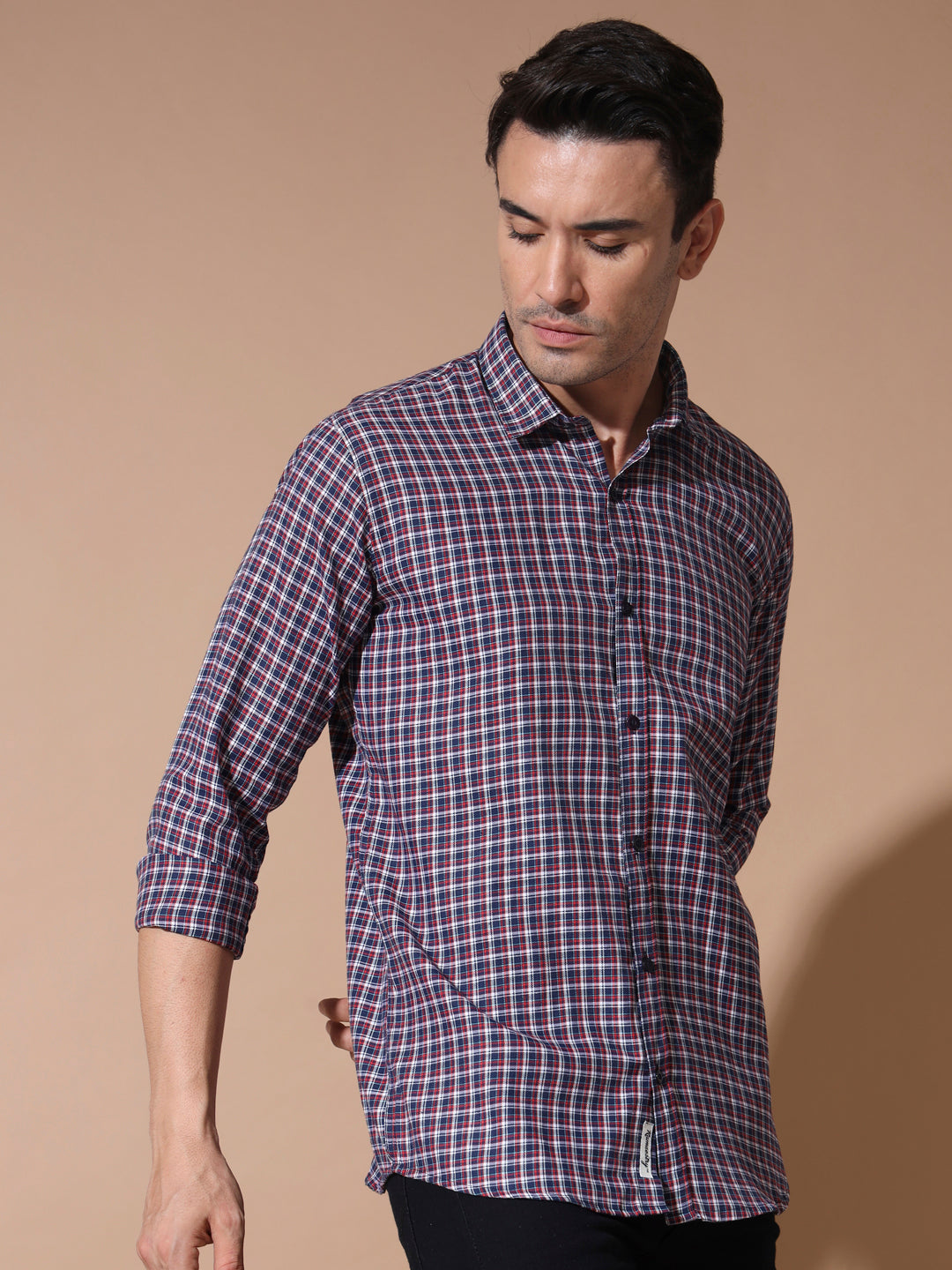Versatile Red and Blue Check shirt