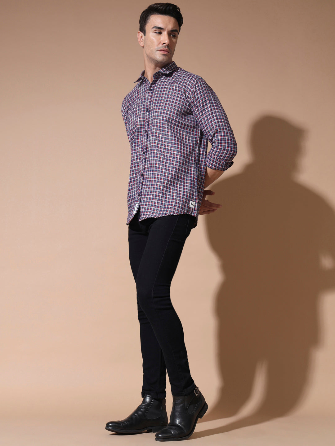 Versatile Red and Blue Check shirt