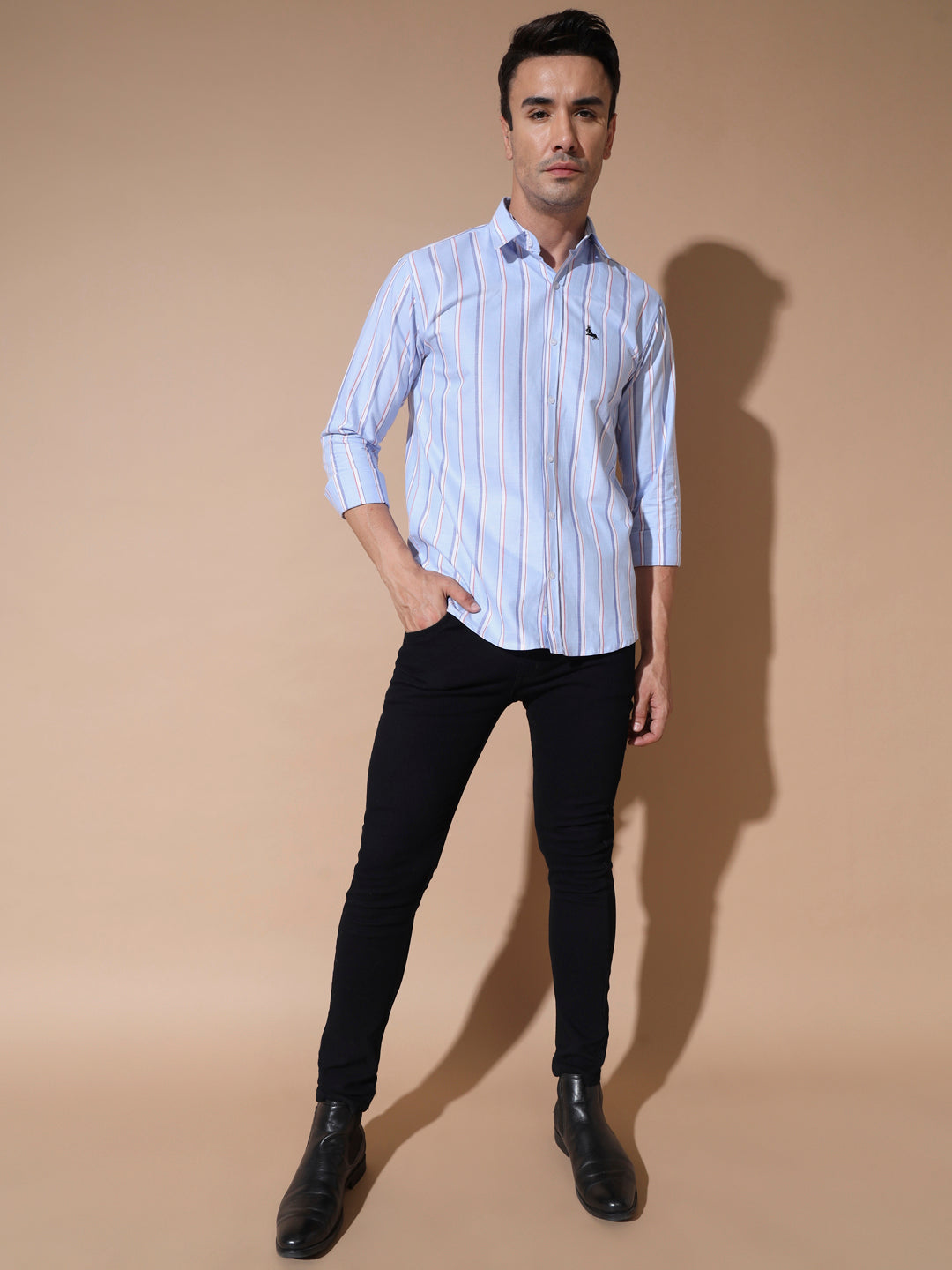 Blue Stripe Oxford Shirt