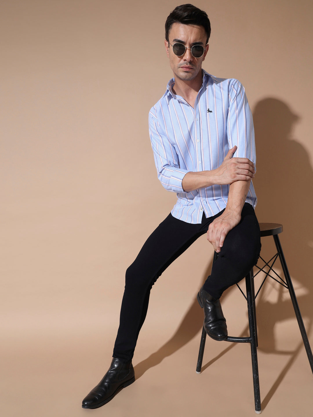 Blue Stripe Oxford Shirt