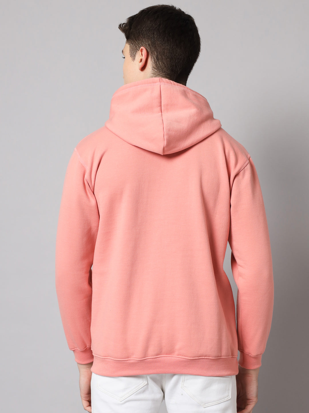 Peach Regular Fit Hoodie