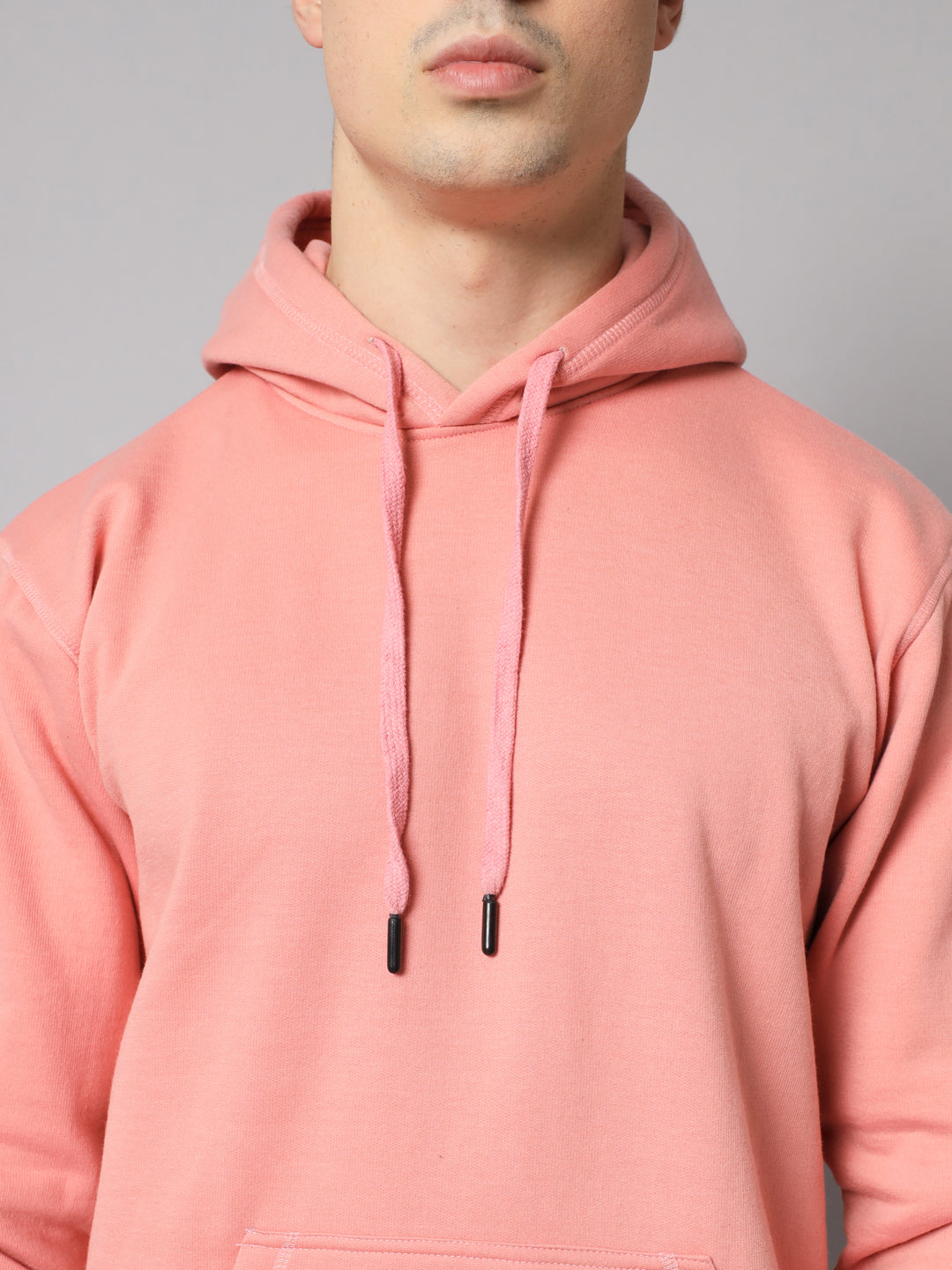 Peach Regular Fit Hoodie