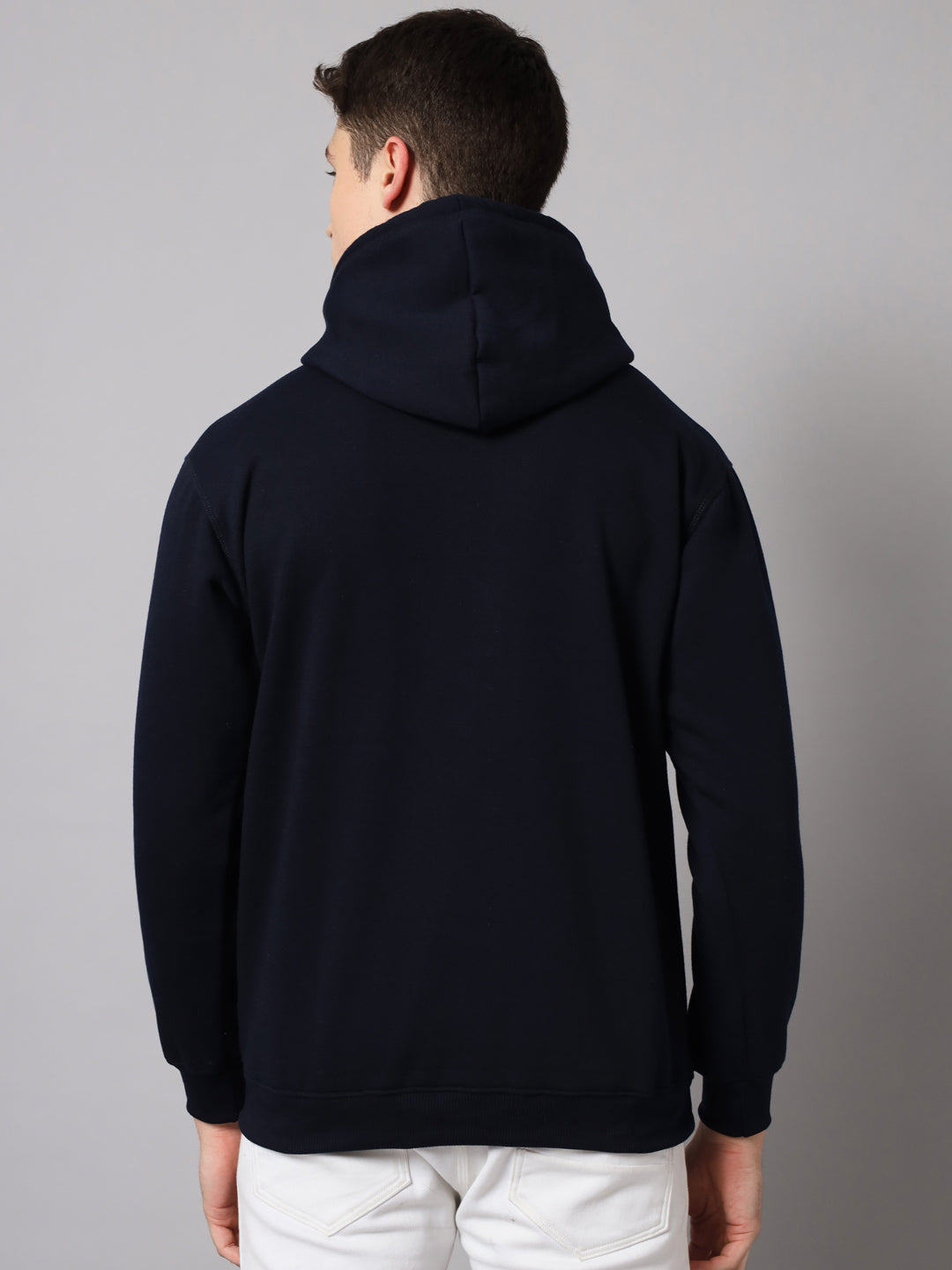 Navy Blue Regular Fit Hoodie