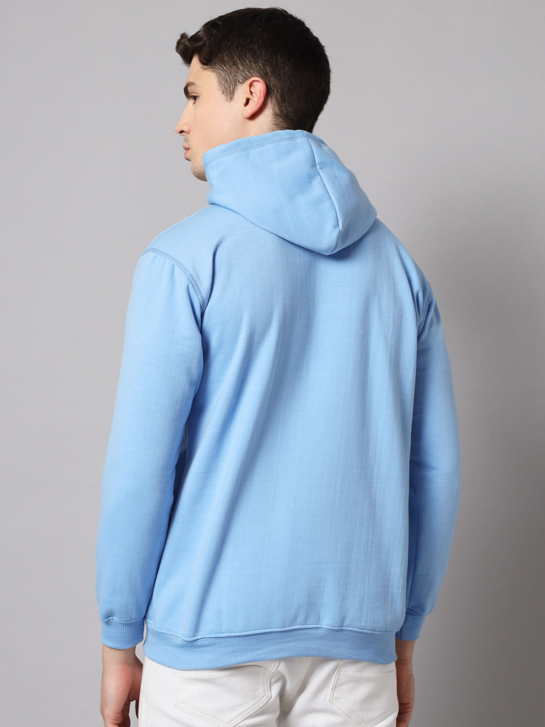Blue Regular Fit Hoodie