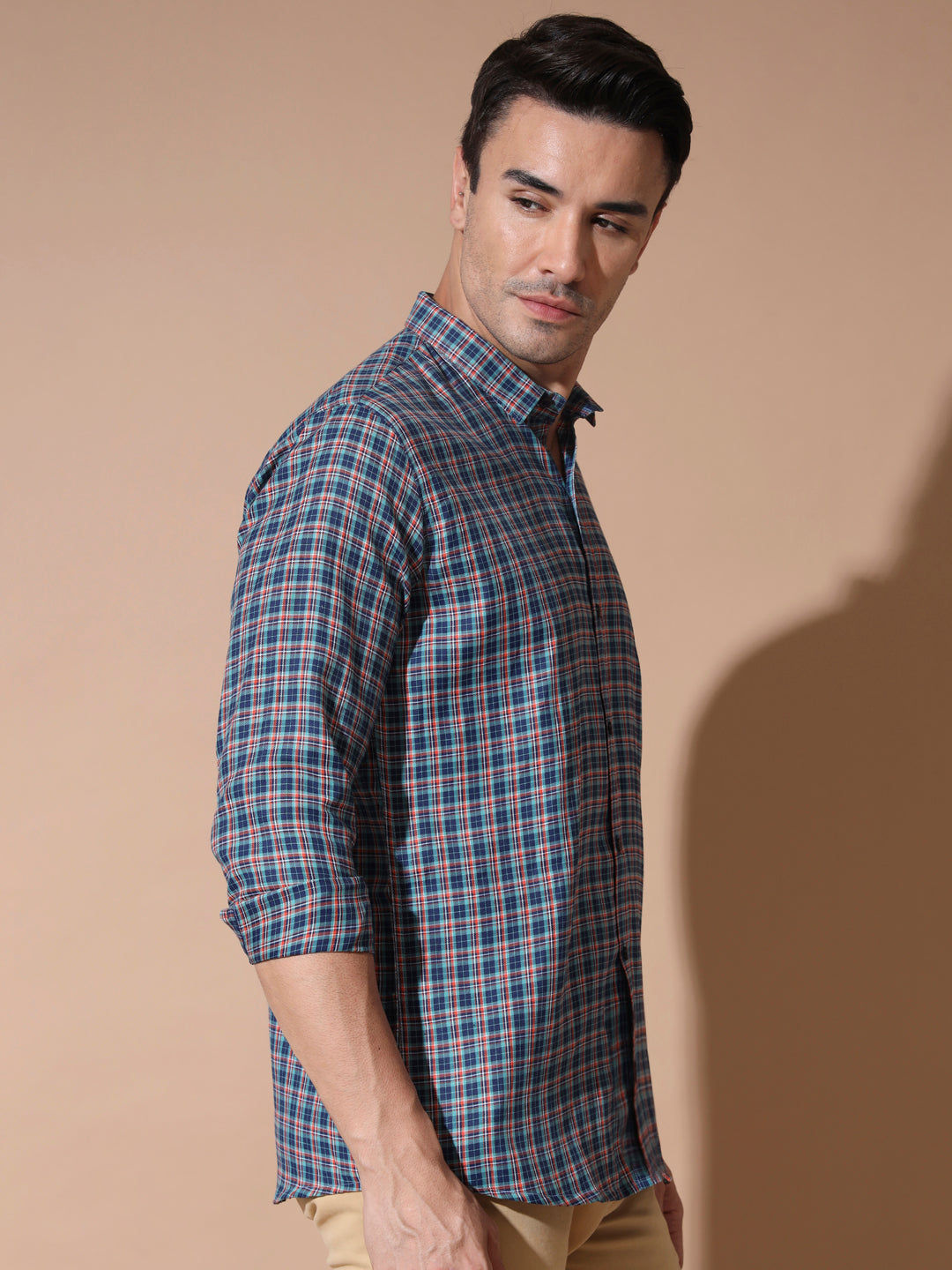 Effortless Blue Check Shirt