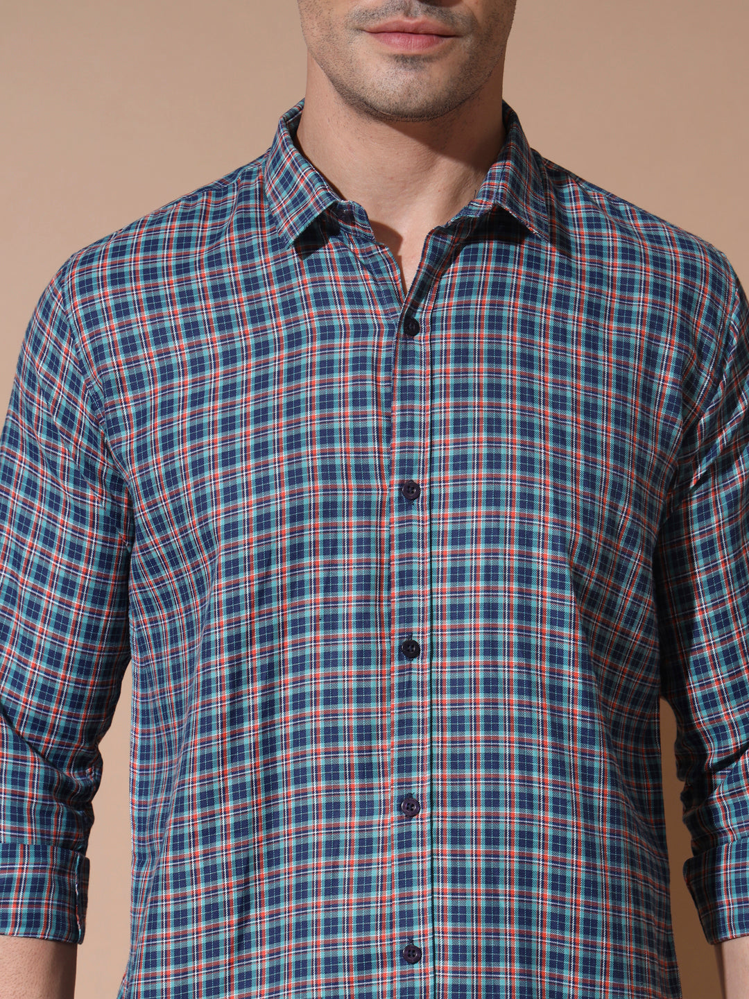 Effortless Blue Check Shirt