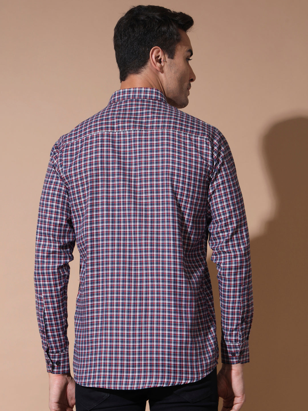 Versatile Red and Blue Check shirt