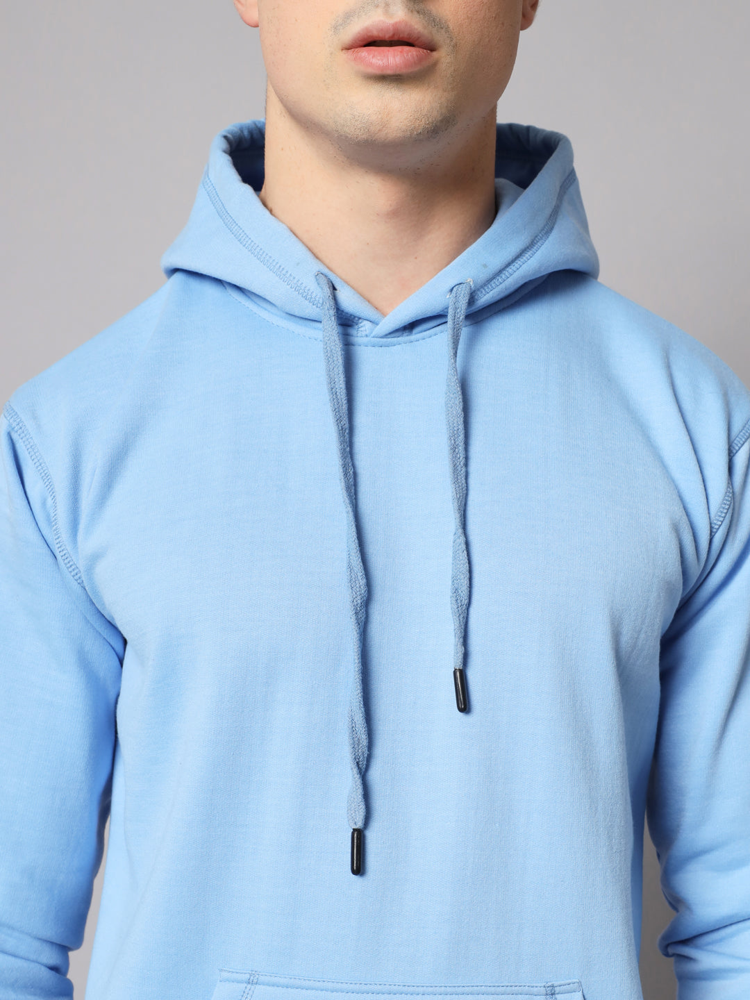 Blue Regular Fit Hoodie